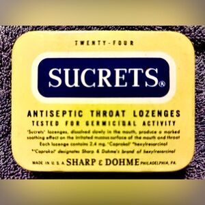 VINTAGE “SUCRETS TIN” in EXCELLENT CONDITION…